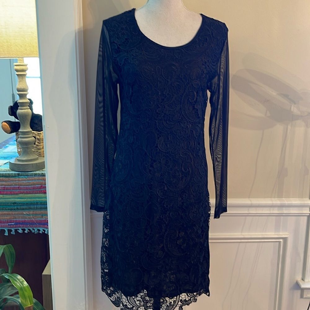Franccesca Bellini Lace Overlay Dress